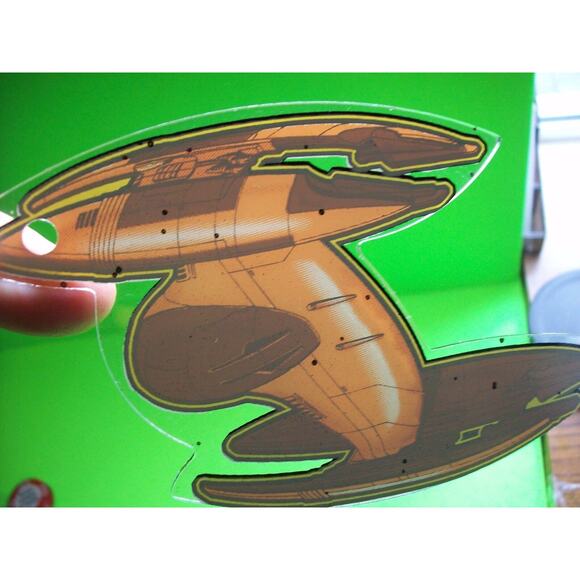 Star Wars Episode I Original Pinball Promo Keychain Spaceship Droid Star Fighter - Picture 3 of 4